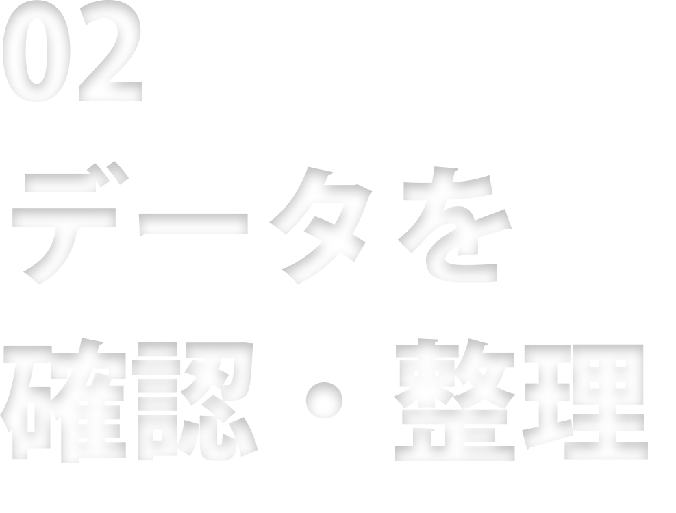 02 データを確認・整理